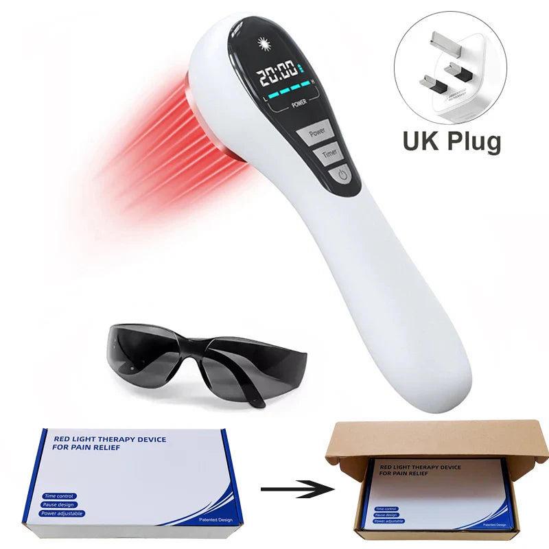 NEW 650nm 808nm Low Level Laser Red Light Therapy Device Cold Laser Arthritis Physical Therapy Equipment Pain Relief Health Care - WiseWell.Shop
